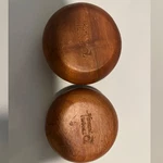 Komani Wooden Bowls Set Of 2 Natural Serving Handcrafted Kitchen Deco. Fixed Price $20.00.