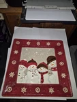 St Nicholas Sqaure Warm Wishes 11" Snowman Dinner Plate OT14. Fixed Price $24.49.