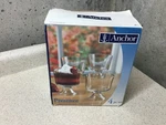 Vintage Anchor Hocking Presence Mini Trifle Footed Glass Bowl Set Of 4 Usa Made. Fixed Price $19.76.