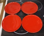 Waechtersbach Germany Fun Factory Red Cherry 7 3/4 Salad Plates Set Of. Fixed Price $24.00.
