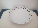 Pampered Chef Simple Additions Polka Dots 11" Large Serving Bowl 1208C Retired. Fixed Price $19.99.