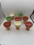 Vintage Ice Cream Waffle Cone Shaped Bowls - Set Of 8 Late 20TH Century. Fixed Price $35.95.
