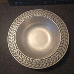 Wilton "laurelberry" Round Pewter Bowl 10" Across. Fixed Price $34.20.