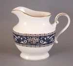 Mikasa Markham Creamer / Pitcher L6212 Blue Band Flower Basket Japan. Fixed Price $11.99.