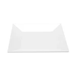 Get ML-103-W Siciliano White Melamine 8" Square Plate Doz. Fixed Price $85.13.