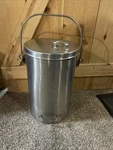 Vollrath Stainless Steel Milking 5 Gallon Bucket Pail Dairy W/ Handle & Lid Usa. Fixed Price $175.00.