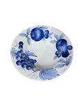 Pier Melinda Salad Serving Bowl 13.5" X Earthenware Blue Fruit Italy. Fixed Price $38.00.