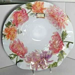 Nicole Miller Melamine Floral Scalloped Serving Bowl New. Fixed Price $21.75.
