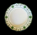 Beautiful Royal Doulton Countess Green Rim Soup Bowl Circa 1920. Fixed Price $45.84.