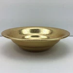 Vintage 60S West Bend Aluminum Round Bowl Decorative Gold Tabletop Accent. Fixed Price $24.99.