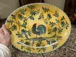 Williams-sonoma Rooster Ceramic 17"X13" Serving Platter WSO127 Italy Excellent. Fixed Price $80.00.