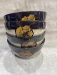 Set Of 4 Pfaltzgraff Painted Poppies Cereal Bowls 6 1/8". Fixed Price $21.90.