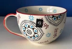 Miyabi Oversized Colorful 3D Painted Floral Coffee Tea Soup Chili Mug-new. Fixed Price $15.99.