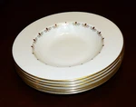 Set Of 6 Lenox Romance Rim Soup Bowls 8.5 Inch E-501 Euc. Fixed Price $68.00.