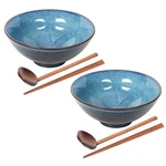 Ceramic Japanese Style Ramen Set With CHOPSTICKS,8 Inch 40 Oz Pho. Fixed Price $35.21.