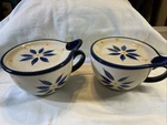2 Temp-tations By Tara Blue Soup Bowl/mug W/handle & Lid/plate Nib Temptations. Fixed Price $23.50.