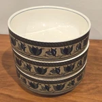 Mikasa Intaglio Arabella CAC01 Set Of 3 Soup Cereal Bowls 9.25" Pasta Stoneware. Fixed Price $26.95.