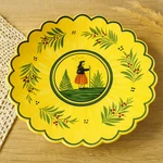 Large Quimper Earthenware Bowl Bright Yellow Breton Decoration Henriot.... Fixed Price $76.10.