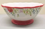 Pioneer Woman Holiday Cheer Footed Cereal Bowl 7IN Stoneware Exc. Fixed Price $17.99.