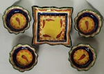 Jcpenney Home Collection Chili Pepper Dish Set - Platter & 4 8 1/2" Bowls. Fixed Price $54.95.