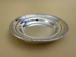 Vintage Towle Silverplate Round Bowl Beaded Rim Candy Dish 7.25". Fixed Price $12.00.