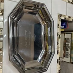 Jean Couzon Tray Dish Art Deco Style Stainless Steel Made France Vintage. Fixed Price $39.00.