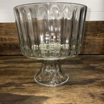 Indiana Glass 8.75" Tall Trifle Dessert Bowl Pedestal Clear. Fixed Price $34.99.