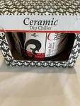 Ceramic Dip Chiller Louisiana Seafood Fleur De Lis Crawfish Crab Oyster Bowl. Fixed Price $9.00.