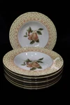 Johnson Brothers Fruit Sampler Center Cream Border 8 Rim Soup Bowls 9" Wide. Fixed Price $60.00.