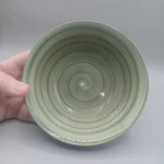Swirl Green Tabletops Unlimited Hand Painted Cereal Soup Bowl 6.5 Euc. Fixed Price $14.00.