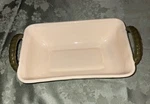 Franciscan Desert Rose Made China 12 Length Handled Bread Basket. Fixed Price $54.99.