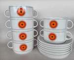 Eclipse Thomas ( Rosenthal) Soup / Cereal With 2 Bowls & Saucers. Fixed Price $89.00.