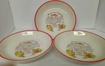 Italian Ceramica Castellania Vintage Pasta Bowls 8.5''W Recipes. Fixed Price $55.00.