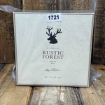 Pottery Barn Rustic Forest Stag Bowls Set Of (4) Stoneware 7" Nib. Fixed Price $99.00.