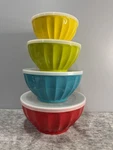 Superior Dura Melamine Mixing Bowl Set 4PC Nesting Multicolor 6 Qt. Fixed Price $21.99.