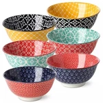Dowan 10 Oz Colorful Bowls Set Of 6 - Ceramic For Snacks Dessert Sauces. Fixed Price $34.10.