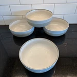 4 Royal Doulton Ellen Degeneres Brushed Glaze Soft White 6 1/2 Cereal Bowls. Fixed Price $53.97.