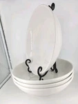 (4) Tuxton 10" Pasta Pho Serving Bowls Restaurantware Porcelain. Fixed Price $79.95.