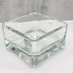 Krosno Poland Glass Square Serving Bowl Heavy Modern Minimalism VL5074. Fixed Price $38.00.