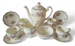Vintage Wedgwood "harmony Rose" 11PCS Tea Set. Circa 1955. Fixed Price $68.05.