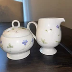 Mikasa Flower Of The Month L1900 Sugar Bowl Lid, Creamer. Fixed Price $13.00.