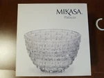 New Clear Mikasa Palazzo Crystal 7-INCH Glass Bowl Center Piece Home Kitchen. Fixed Price $19.99.