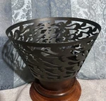Alessi SG29 Ethno Fruit Bowl By Stefano Giovannoni 23CM Black Rainbow Sparkles. Fixed Price $79.99.