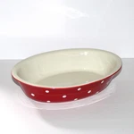 Spode Baking Days Baker 2007 A7 Red Polka Dots Casserole 12.5 Serving Dish Oven. Fixed Price $49.99.