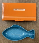 "caribbean" Le Creuset 6.5" Small Dish Stoneware Nwt Mini Fish-shaped. Fixed Price $50.99.