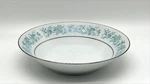 Noritake Milford 2227 Soup/salad Bowl Blue Floral Platinum Trim 7.5". Fixed Price $15.99.
