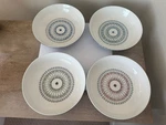 Signature Housewares Pasta Bowls Soup Stoneware Floral Mosaic Design Set Of 4. Fixed Price $35.00.