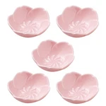 Jusalpha 5 Pc Pink Cherry Blossom Ceramic Sauce Dish, Seasoning Sushi Soy. Fixed Price $21.63.