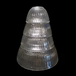 Set Of Pyrex Clear Mixing Bowls Ribbed Nesting 7401-S 7402-S 7403-S 7404-S. Fixed Price $32.99.