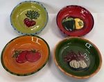 Certified International Vegetable Pasta Bowls Set Of 4 9.5" Ceramic Salad Soup. Fixed Price $34.99.